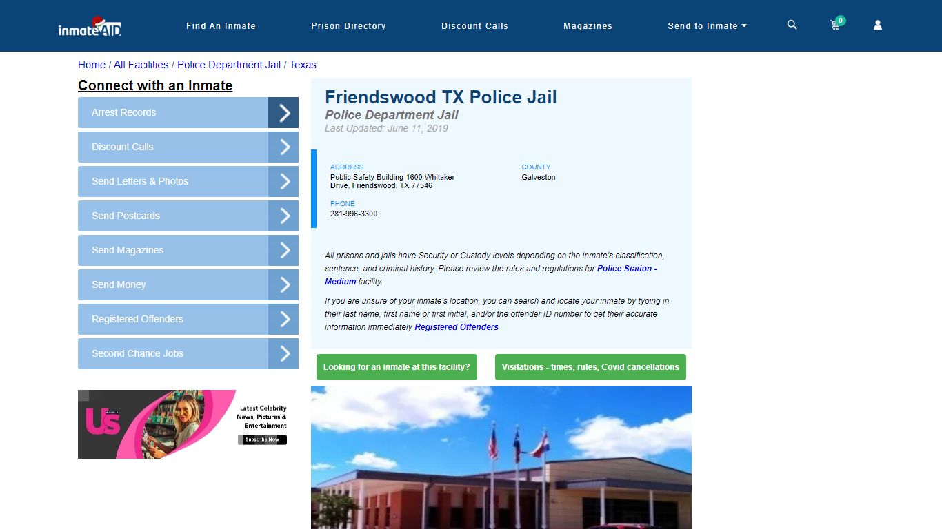 Friendswood TX Police Jail & Inmate Search - Friendswood, TX